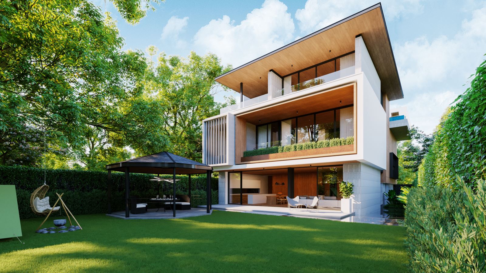 khuôn viên villa nghỉ dưỡng Anh Tùng
