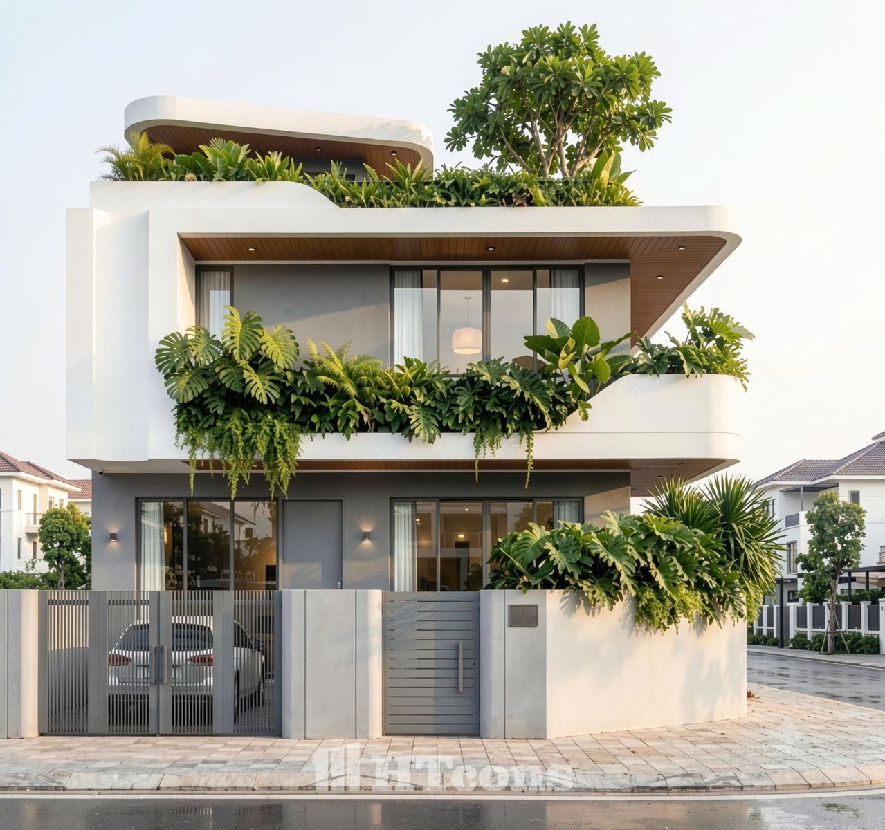 mẫu biệt thự hiện đại 3 tầng đáng tham khảo