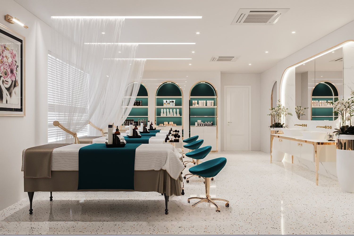 thiết kế spa Huyền Phi 10