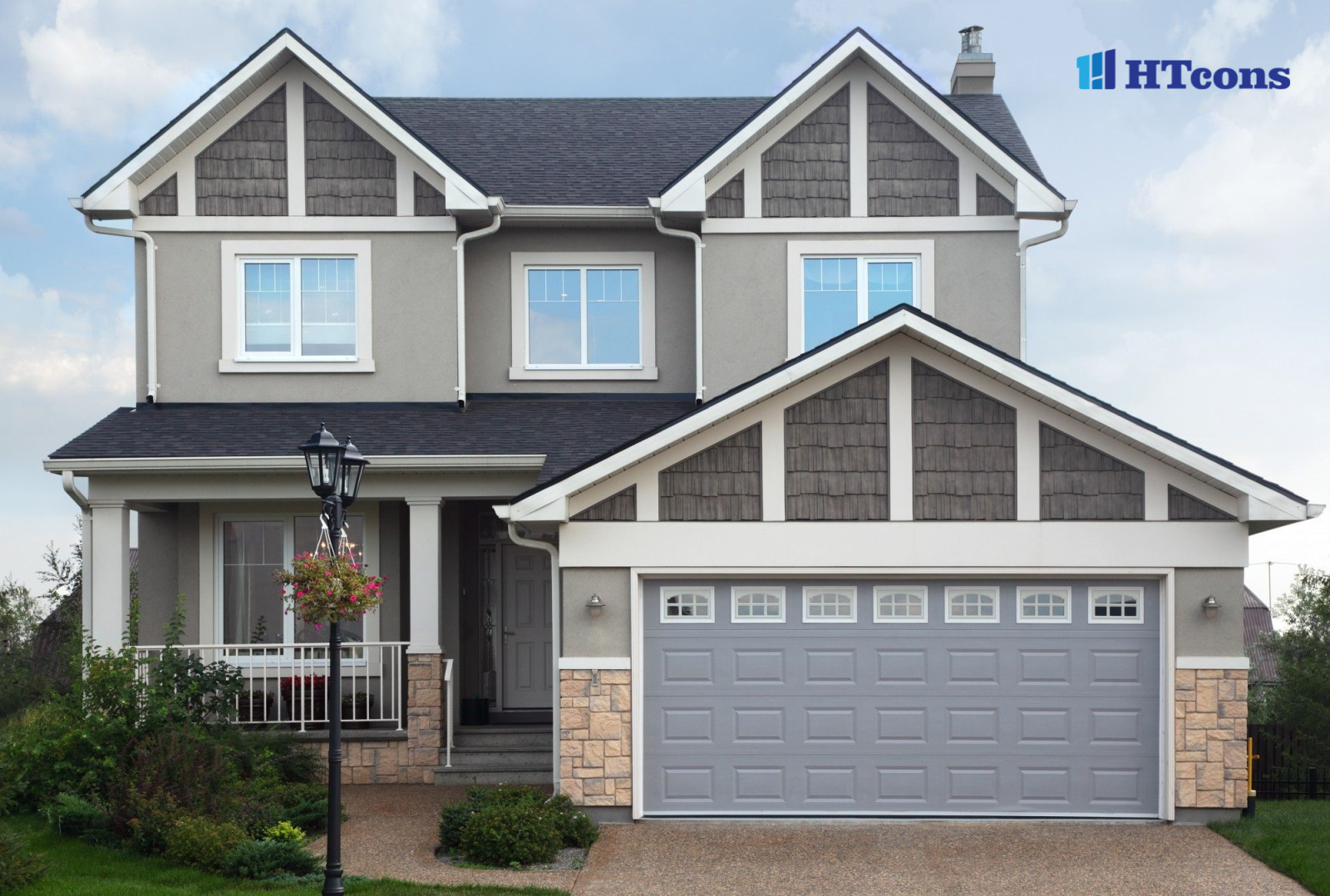 Biệt thự tone xám độc lạ và nổi bật 