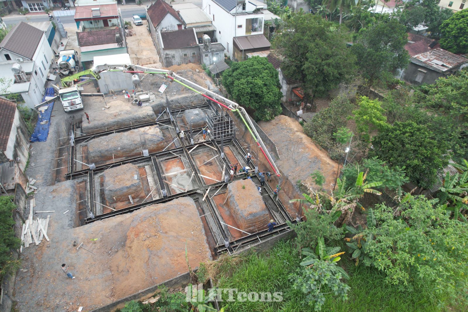 Thi công móng dự án Thế VIlla - Nghệ An