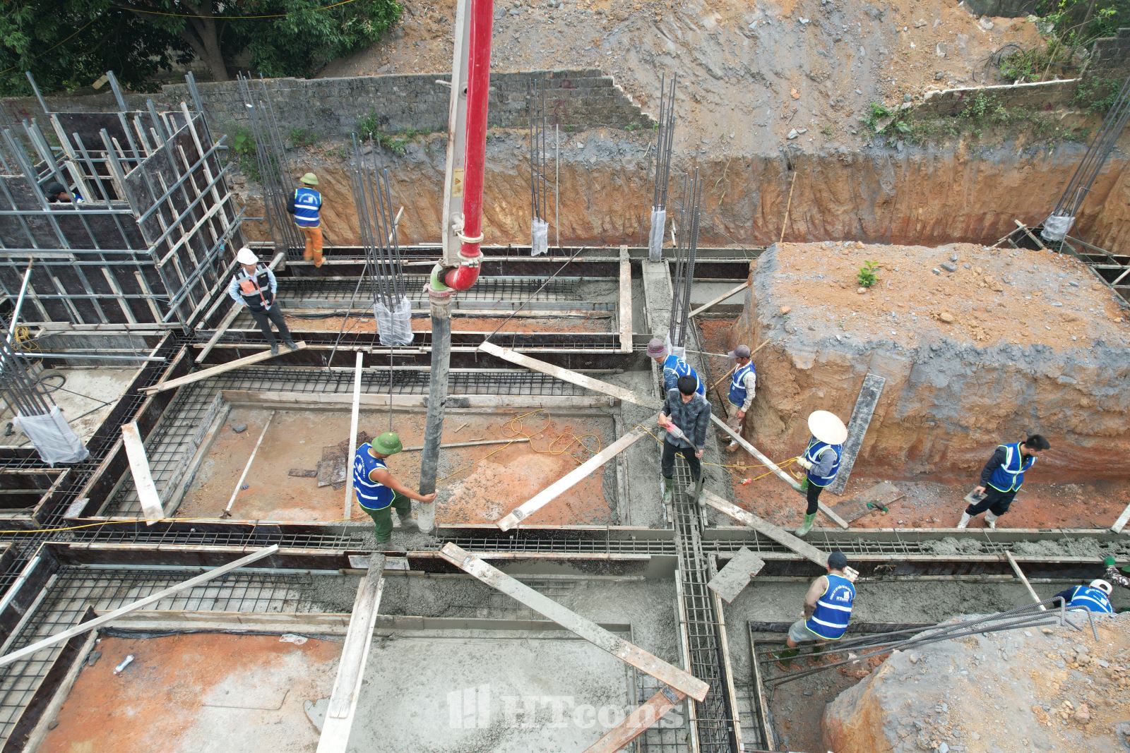 Thi công móng dự án Thế VIlla - Nghệ An