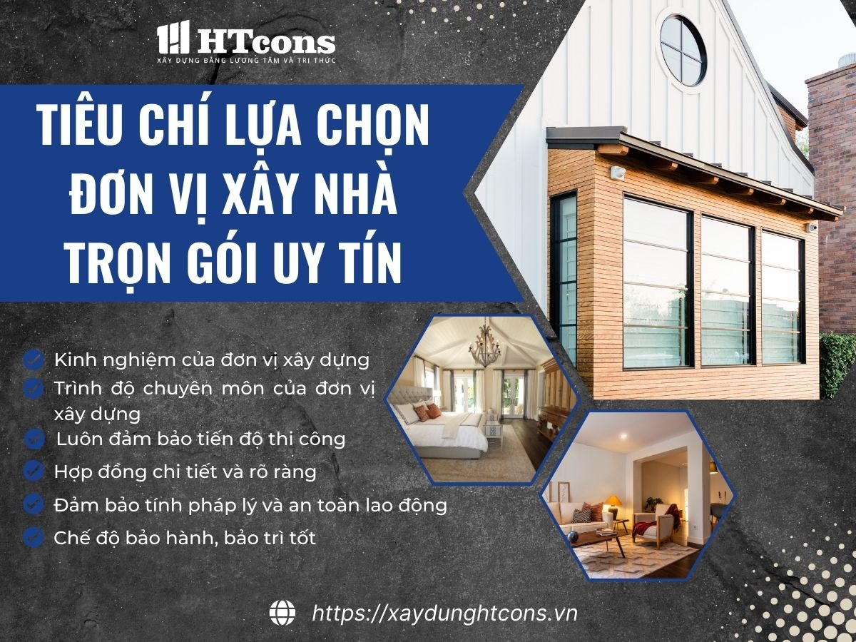 tiêu chí lựa chọn đơn vị xây nhà trọn gói uy tín