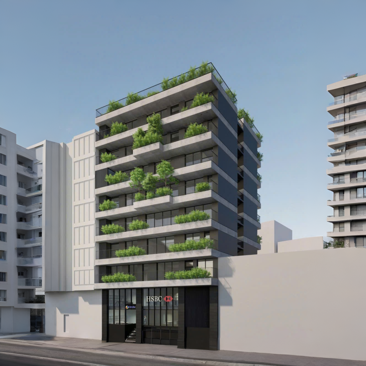thiết kế 3D Tòa nhà SPRING SUITES