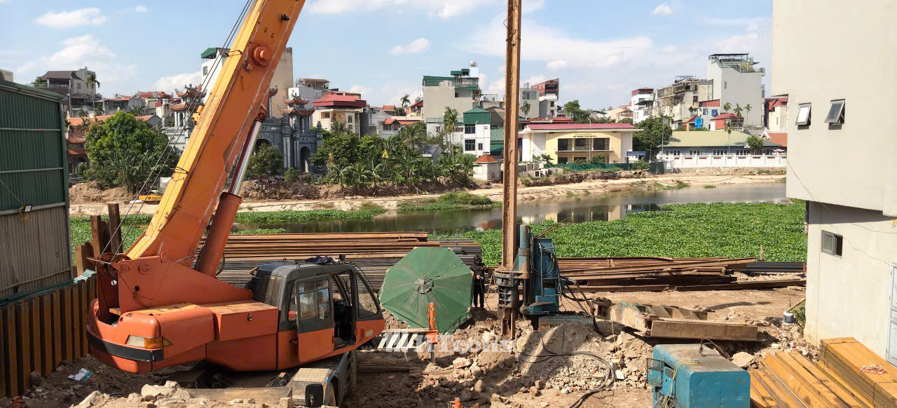 Giai đoạn ép cừ dự án