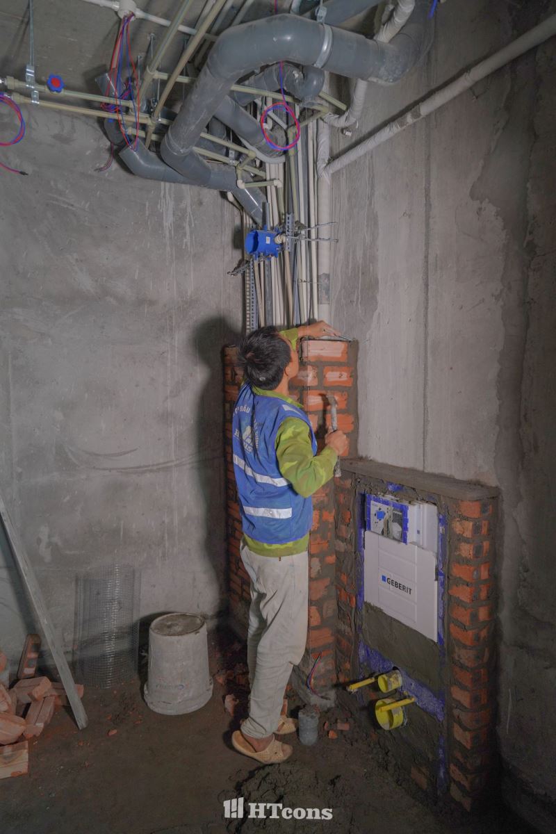 thi công nhà phố chị thắm 13