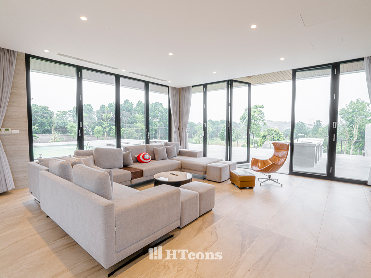Villa hòa bình phòng khách