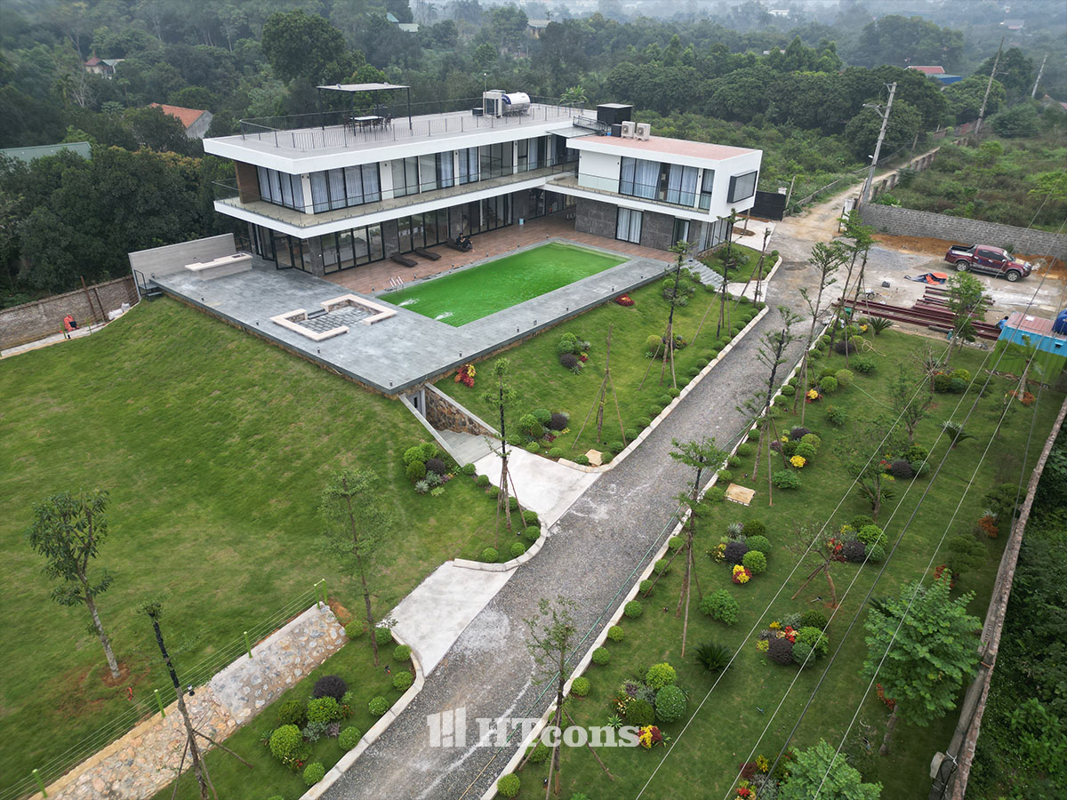 Villa hòa bình ban ngày