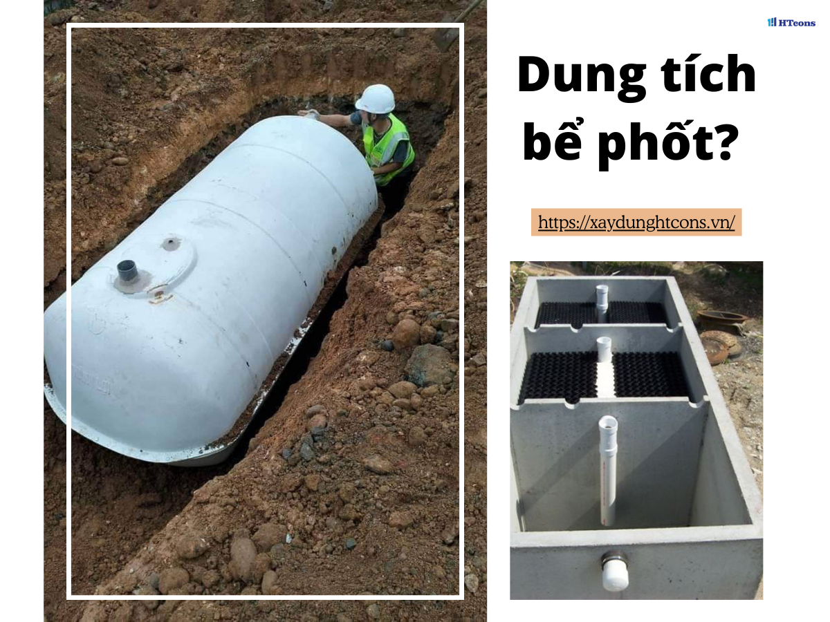 Dung tích bể phốt là yếu tố then chốt