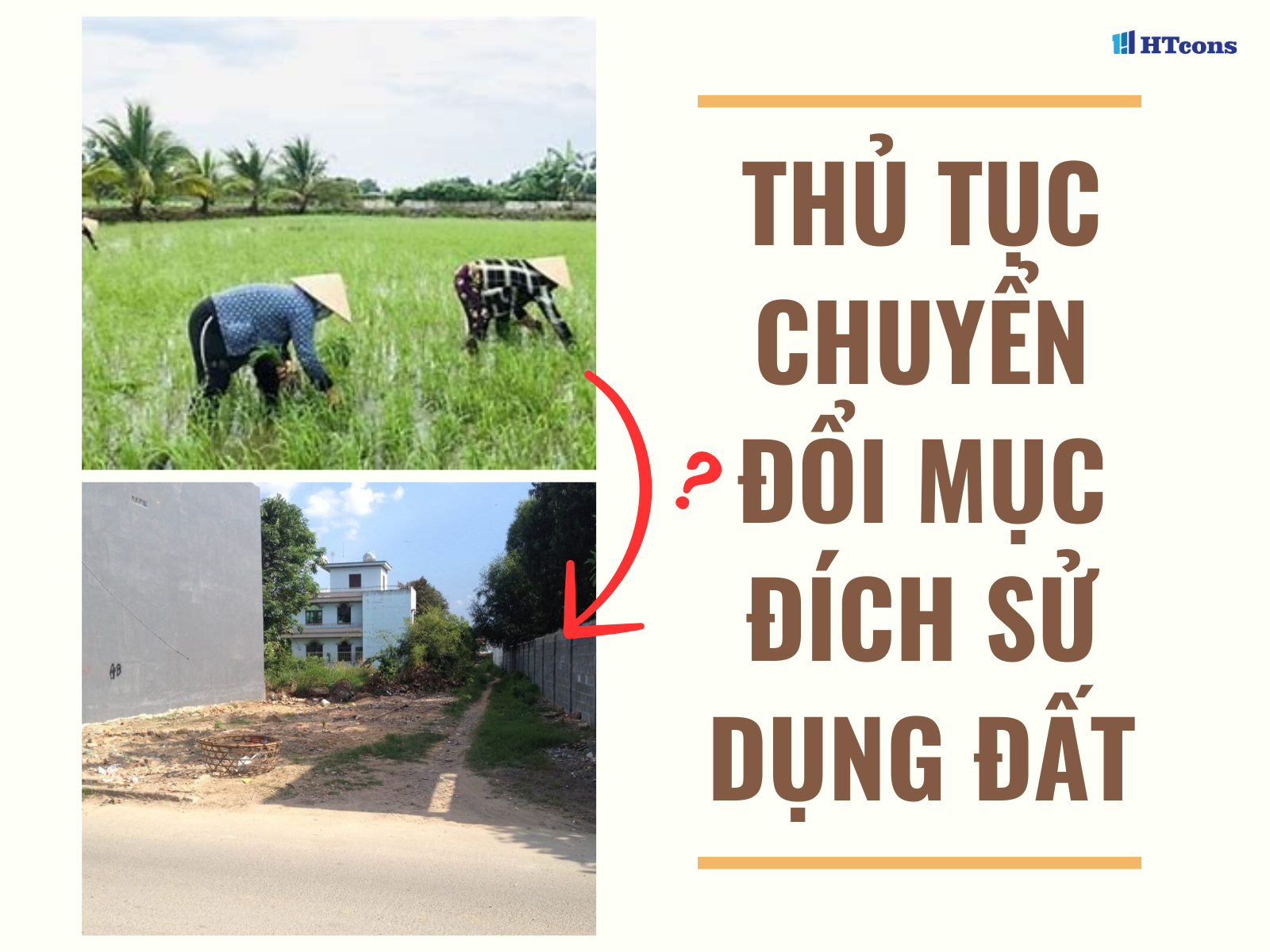 Thủ tục cần thiết khi chuyển đổi mục đích sử dụng đất