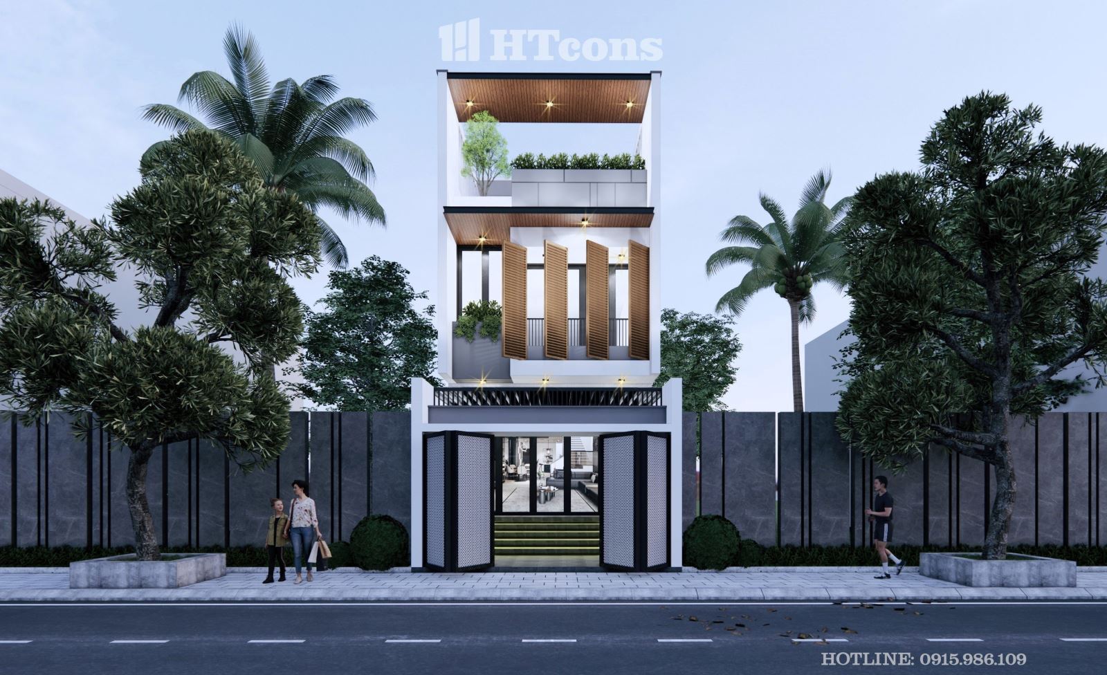 nhà phố hiện đại 3 tầng 