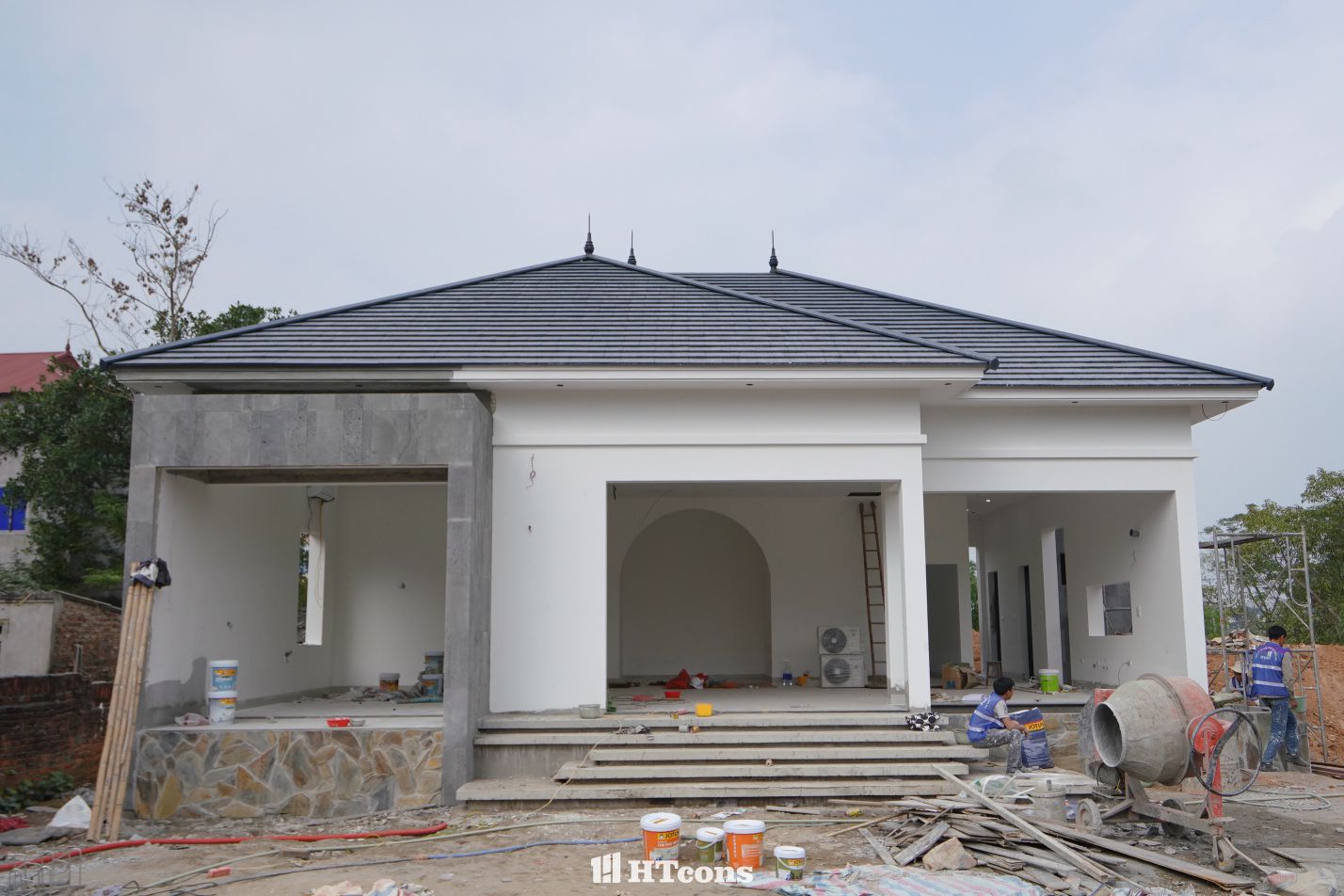 Công việc phần thô được thực hiện khi xây dựng nhà trọn gói