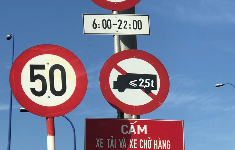 giờ cấm tải tại quận Hoàng Mai