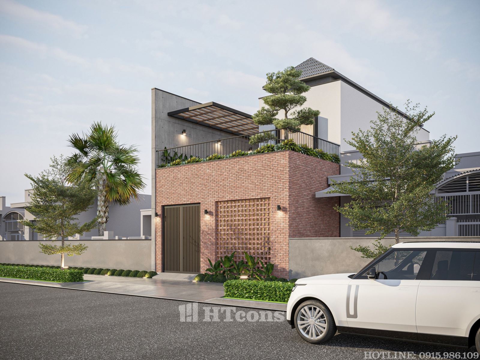 Nhà phố 2 tầng hiện đại