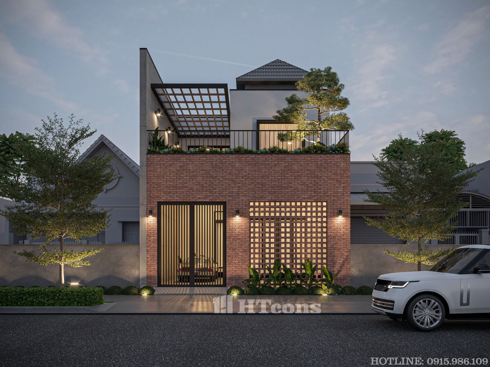 Nhà phố 2 tầng hiện đại