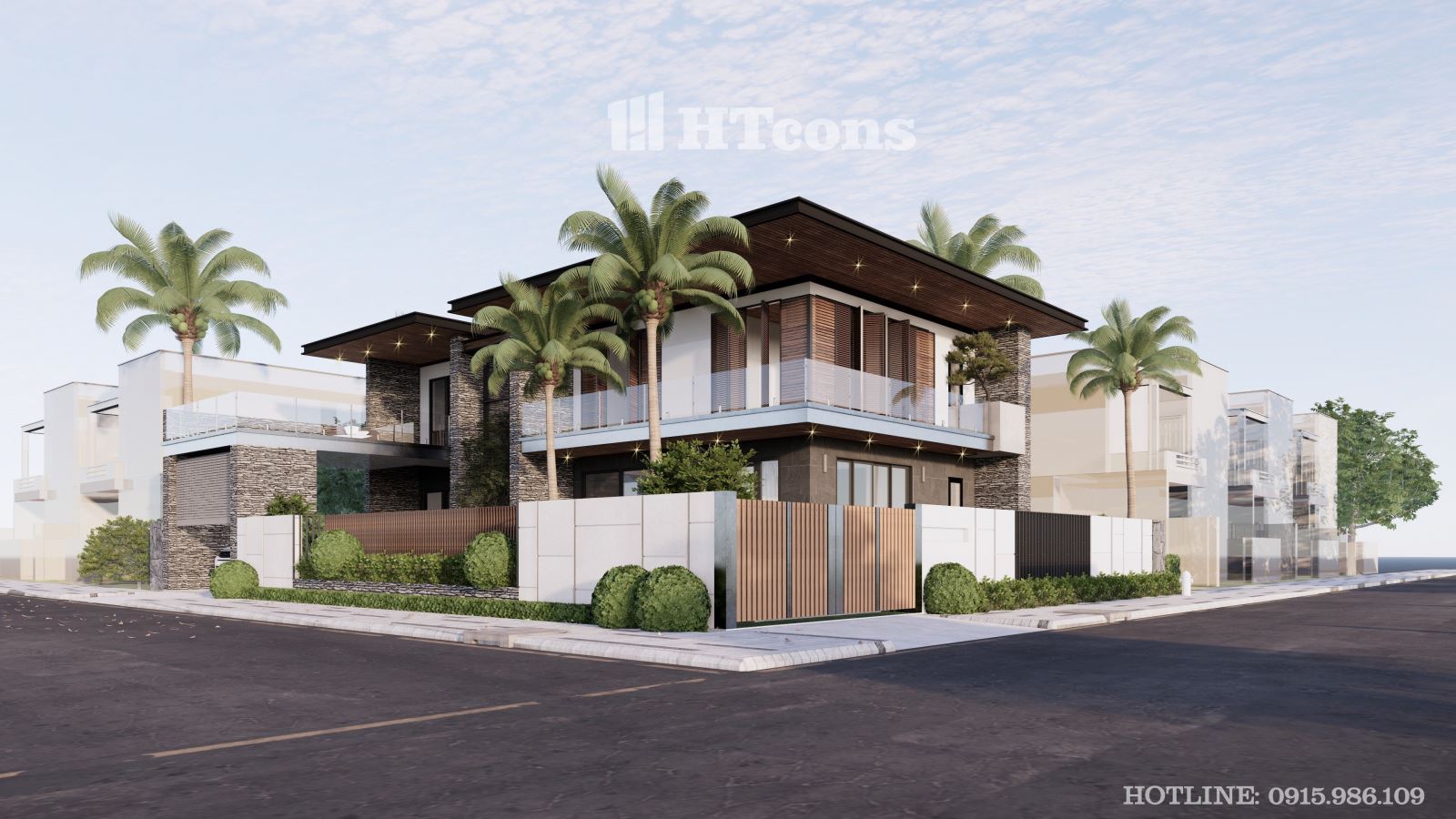 Thiết kế villa hiện đại 