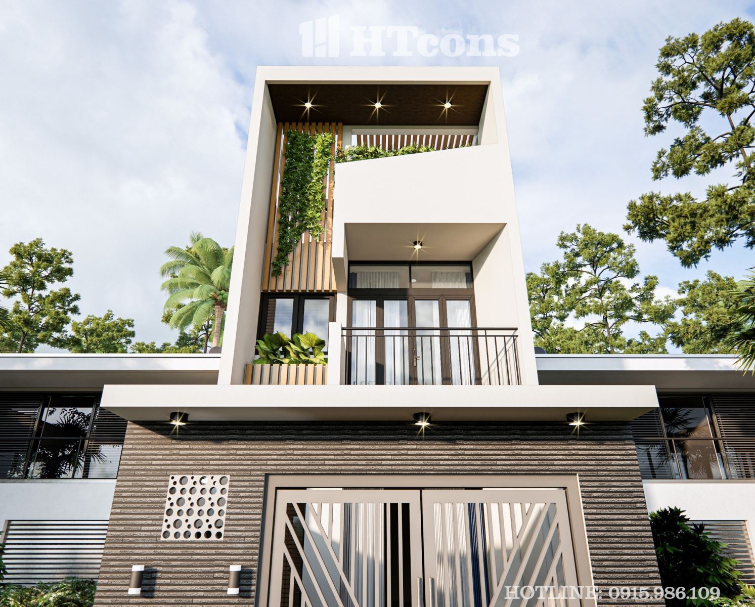 Nhà phố hiện đại 